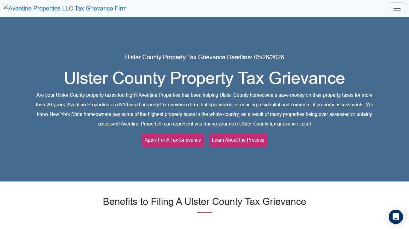 Ulster County Property Tax Grievance | Aventine Properties